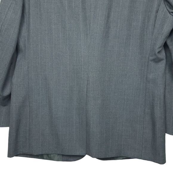 Roundtree & Yorke Men's Worsted Wool Jacket Coat Blazer 42R Made in USA Gray - Picture 15 of 16